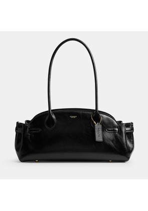 Coach Women's Glazed Leather Empire Carryall 34 - Black