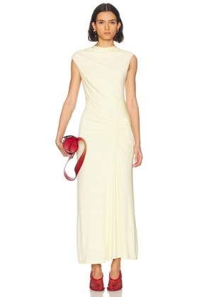 SIMKHAI Acacia Midi Dress in Buttercream - Yellow. Size S (also in ).