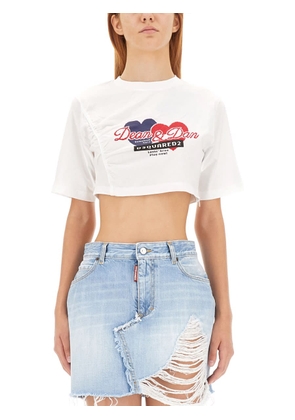 Dsquared2 Cropped Fit T-shirt
