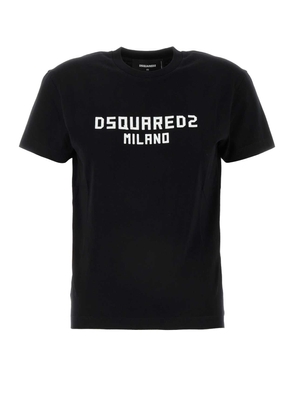 Dsquared2 Black Cotton T-shirt