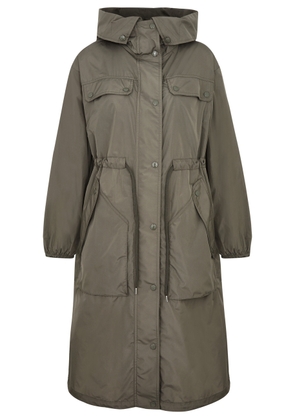 Moncler Mantio Hooded Taffeta Parka - Khaki - 0 (UK 8 / S)