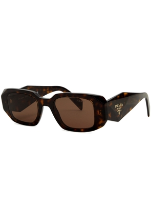 Prada - Rectangle-frame Sunglasses Designer-engraved Lenses, Designer-stamped Temples, 100% UV Protection - Tortoise