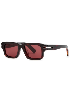 Zegna Square-frame Sunglasses - Brown Havana - One Size