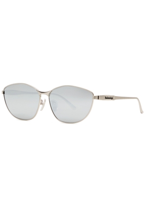 Balenciaga Cat-eye Sunglasses - Silver - One Size