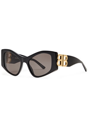Balenciaga Square-frame Sunglasses - Black - One Size