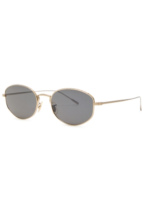 Oliver Peoples Estra Oval-frame Sunglasses - Gold - One Size