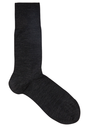 Falke Airport Wool-blend Socks - Dark Grey - 5.5 6.5 (IT39-40)