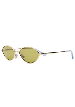 Ray-ban Kai Oval-frame Sunglasses - Gold - One Size