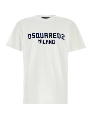 Dsquared2 White Cotton T-shirt