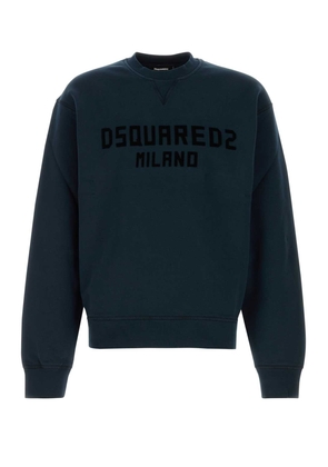 Dsquared2 Midnight Blue Cotton Sweatshirt