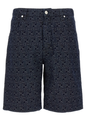 Fendi Bermuda Jeans Jacquard Ff