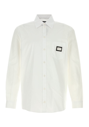Dolce & Gabbana White Poplin Shirt