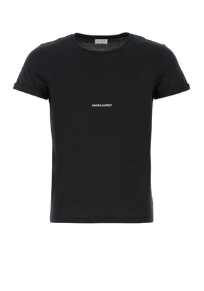 Saint Laurent Black Cotton T-shirt