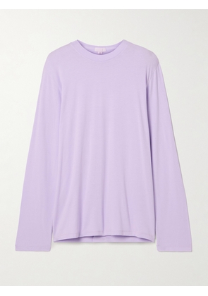 SKIMS - Boyfriend Stretch-modal And Cotton-blend Jersey T-shirt - Lily - Purple - XXS,XS,S,M,L,XL,2XL,3XL,4XL