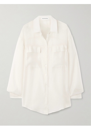 The Frankie Shop - Madeline Lyocell-blend Shirt - Off-white - x small,small,medium,large,x large