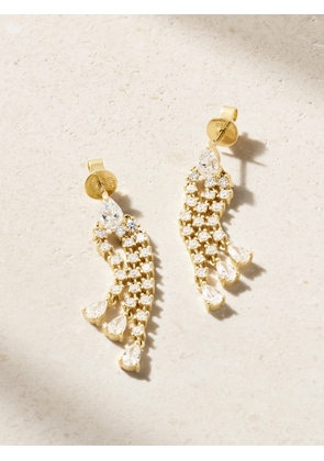 Anita Ko - Fringe 18-karat Gold Diamond Earrings - One size