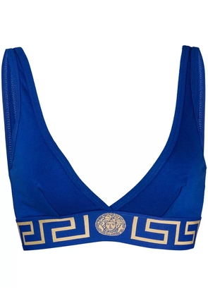 Versace Greca Border triangle bralette - Blue