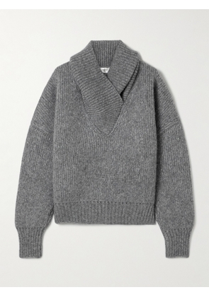 SAINT LAURENT - Alpaca-blend Turtleneck Sweater - Gray - XS,S,M