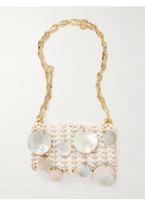 RABANNE - 1969 Embellished Gold-tone Chainmail Shoulder Bag - Neutrals - One size