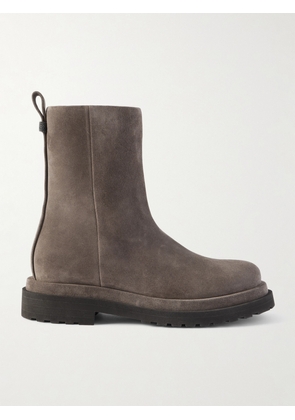 Brunello Cucinelli - Bead-embellished Suede Ankle Boots - Brown - IT36,IT36.5,IT37,IT37.5,IT38,IT38.5,IT39,IT39.5,IT40,IT40.5,IT41