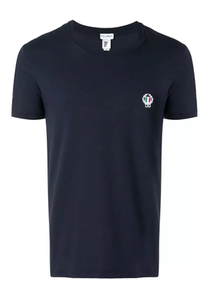 Dolce & Gabbana crest-embroidered lounge T-shirt - Blue