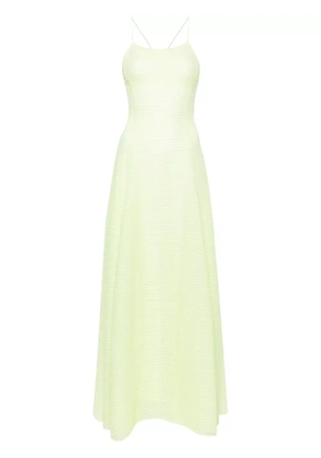Emporio Armani ribbed maxi dress - Green