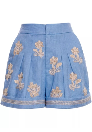 Agua By Agua Bendita Romy Madera shorts - Blue