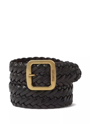 TOM FORD braided leather belt - Black