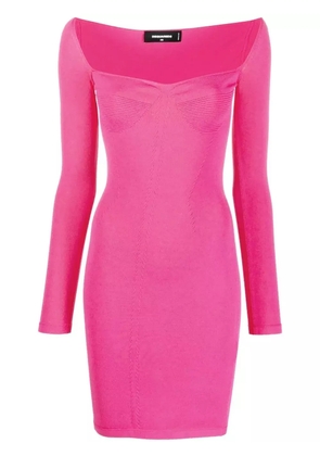 DSQUARED2 long-sleeved mini dress - Pink