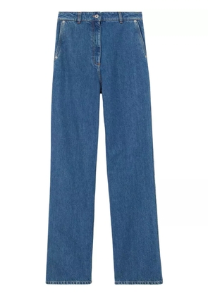 Burberry high-waisted straight-leg jeans - Blue