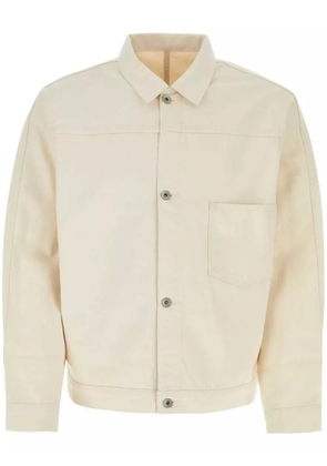 Nanamica button-up classic-collar shirt jacket - Neutrals