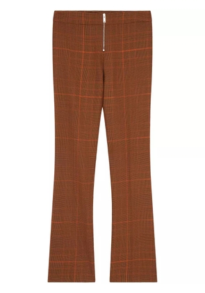 Stella McCartney Prince-Of-Wales slim-cut trousers - Brown