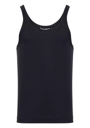 Dolce & Gabbana ribbed cotton vest - Blue
