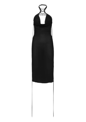 DSQUARED2 sleeveless silk dress - Black