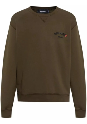 DSQUARED2 logo-appliqué sweatshirt - Brown