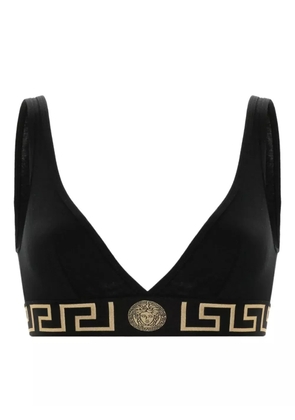 Versace Greca Border triangle bra - Black