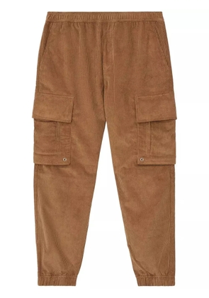 Burberry logo-plaque corduroy cargo trousers - Brown