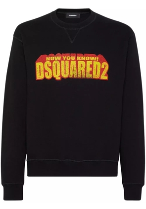 DSQUARED2 logo-print sweatshirt - Black