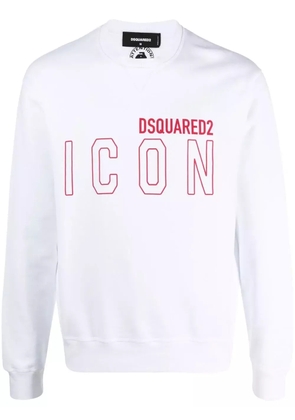 DSQUARED2 Icon logo-print sweatshirt - White