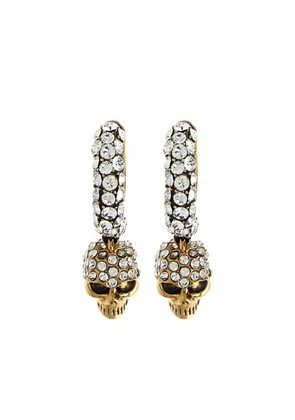 Alexander McQueen skull-charm hoop earrings - Gold