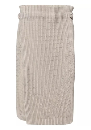 Homme Plissé Issey Miyake Light Mesh pleated skirt - Grey