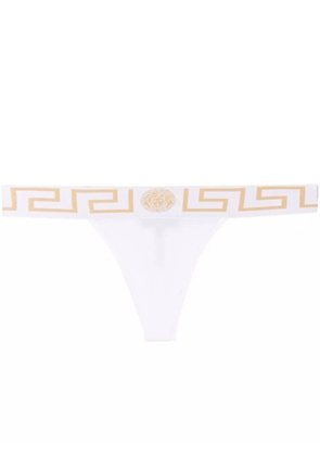 Versace Greca Border thong - White
