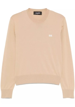DSQUARED2 cotton sweater - Brown