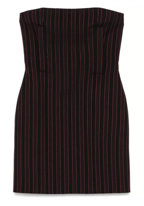 Alexander McQueen pinstriped mini dress - Black