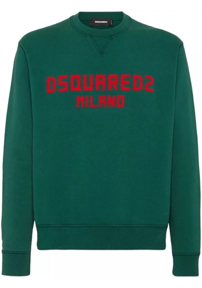 DSQUARED2 logo-print sweatshirt - Green