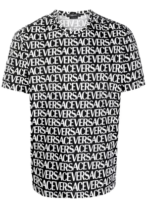 Versace logo-print cotton T-shirt - Black