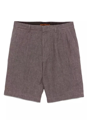 Zegna linen shorts - Brown