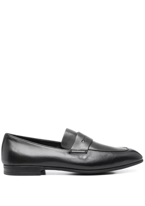 Zegna leather loafers - Black