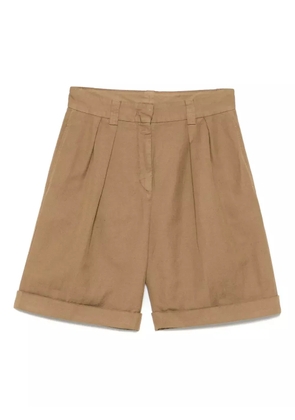 ASPESI pleat-detailed shorts - Brown