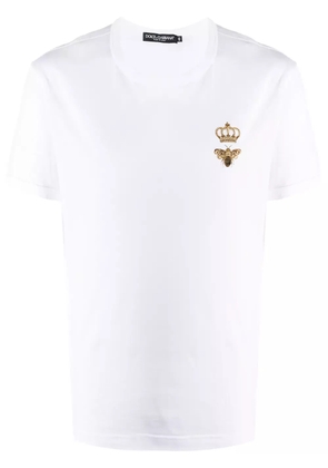 Dolce & Gabbana embroidered cotton T-shirt - White